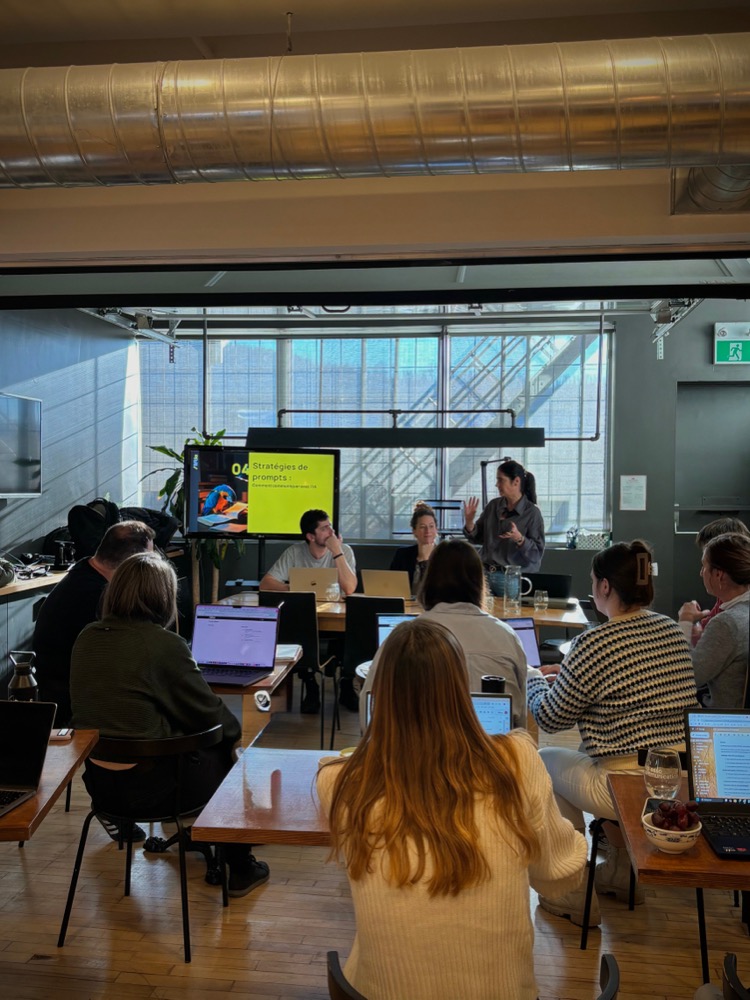Présentation lors d'une formation Liftia